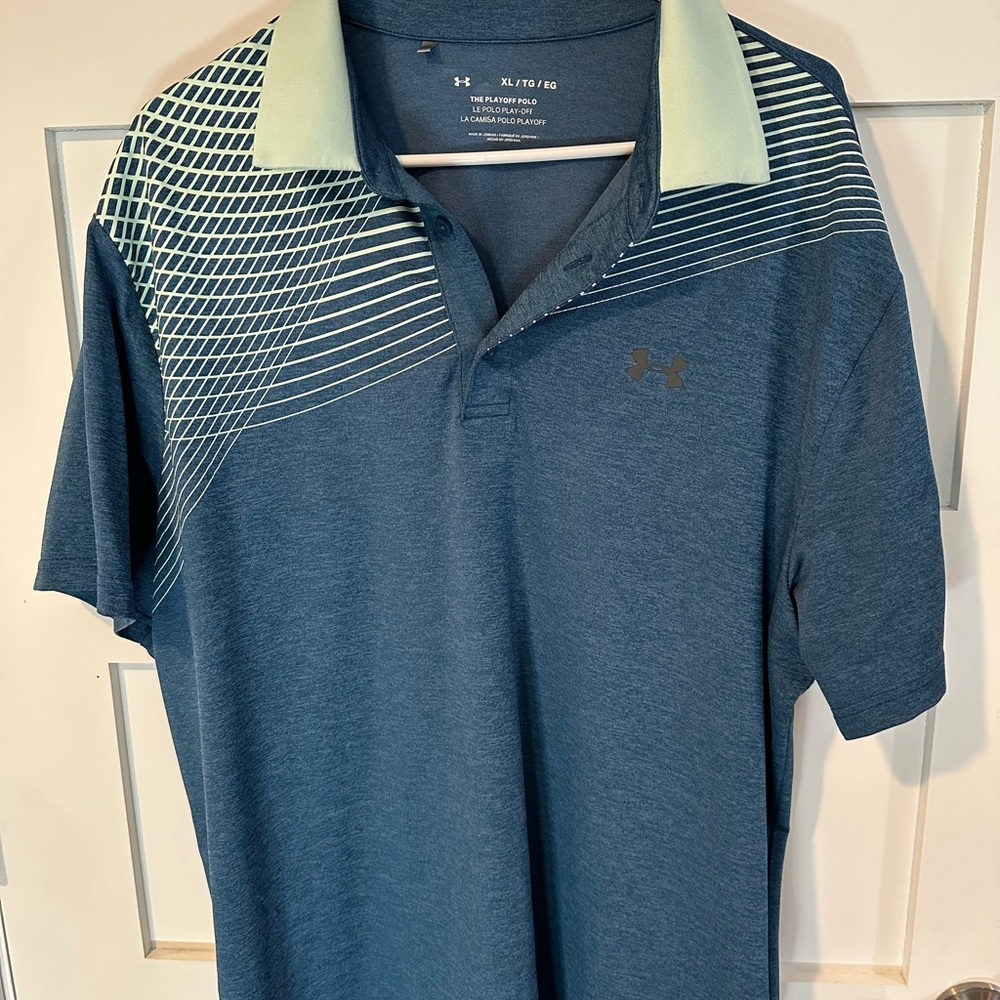 Under Armour Men's Blue Polo Shirt